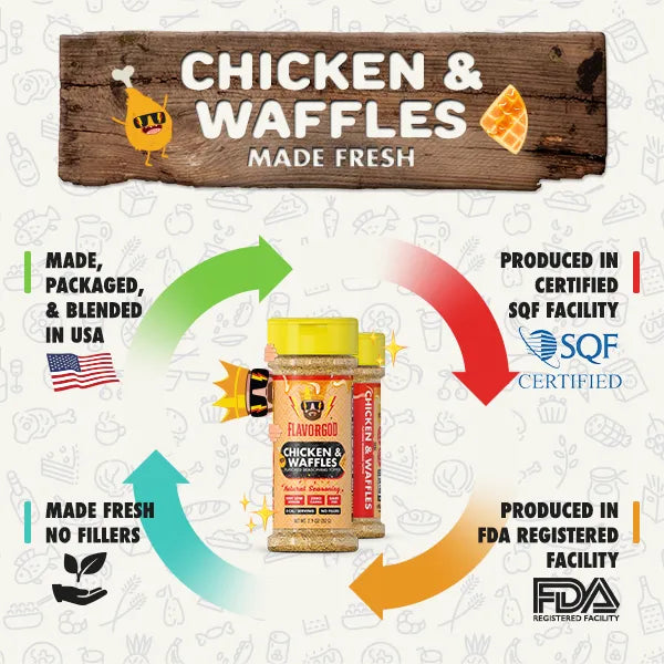Chicken & Waffles Seasoning Toppers - Flavor God