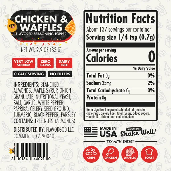 Chicken & Waffles Seasoning Toppers - Flavor God