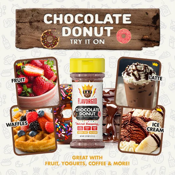 Chocolate Donut Topper - Gold Combo - Flavor God
