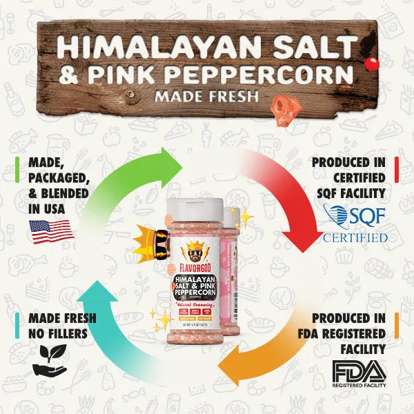 Himalayan Salt & Pink Peppercorn Finisher - Gold Combo - Flavor God