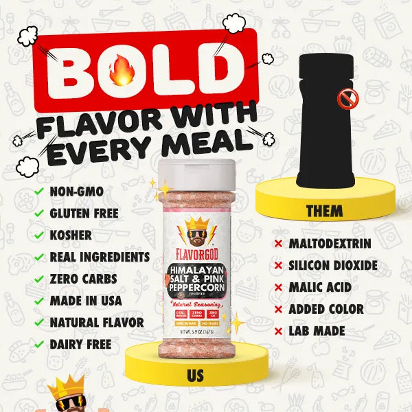 Himalayan Salt & Pink Peppercorn Finisher - Gold Combo - Flavor God