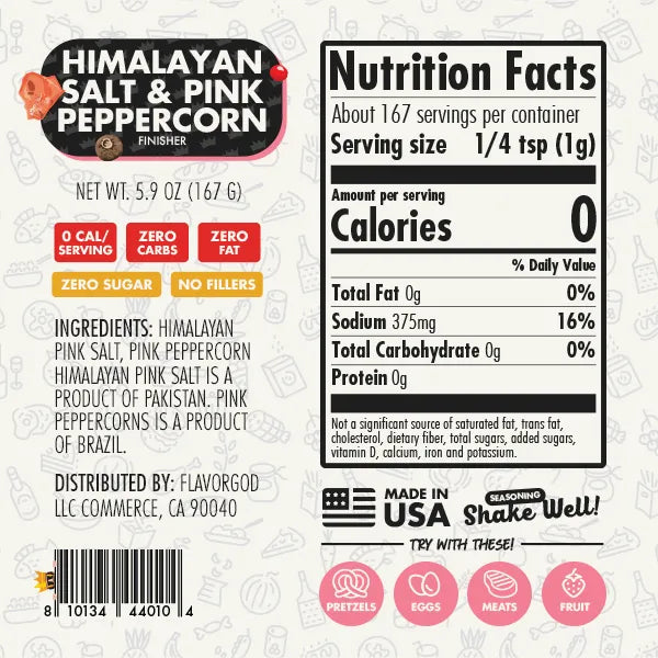 Himalayan Salt & Pink Peppercorn Finisher - Gold Combo - Flavor God