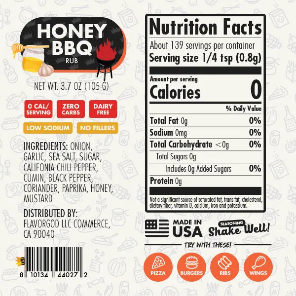 Honey BBQ Rub - Flavor God