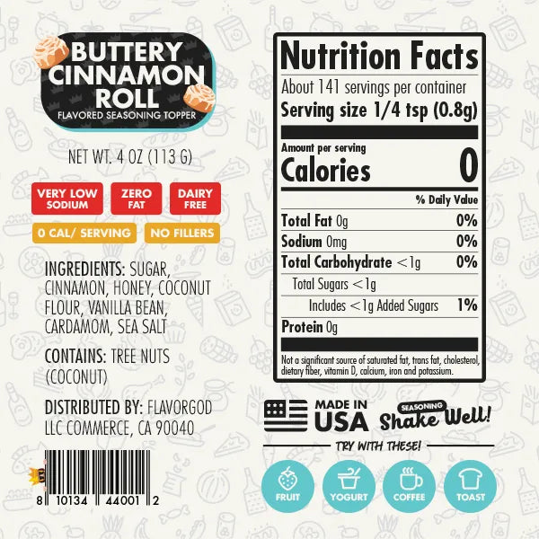 Buttery Cinnamon Roll Topper (Add-On Offer) - Flavor God