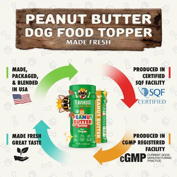Peanut Butter Flavored - Dog Food Topper - Flavor God