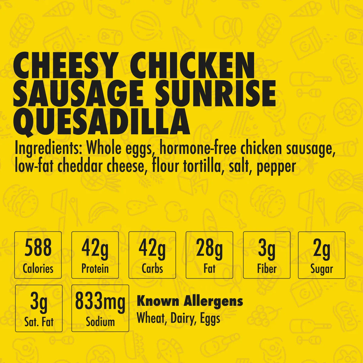 Cheesy Chicken Sausage Sunrise Quesadilla Melt CM - Flavor God
