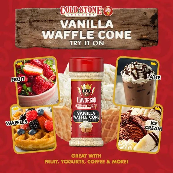 Cold Stone Vanilla Waffle Cone - Valentine's Day - Flavor God