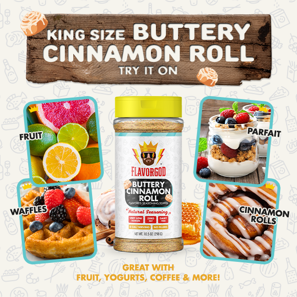 King Size Buttery Cinnamon Roll Topper - S’mores Day - Flavor God