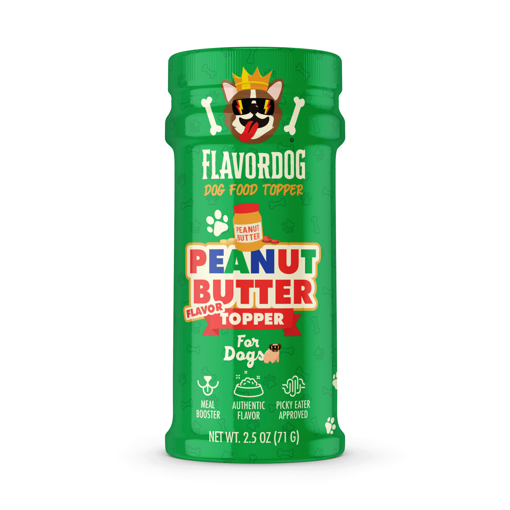 Peanut Butter Flavored - Dog Food Topper - Flavor God