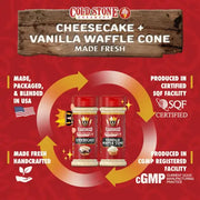 Cold Stone Combo - Cheesecake + Vanilla Waffle Cone - Flavor God