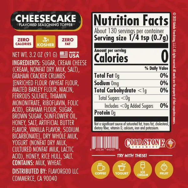 Cold Stone Cheesecake CM - Flavor God