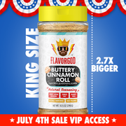 King Size Buttery Cinnamon Roll Topper - 4th of July Sale