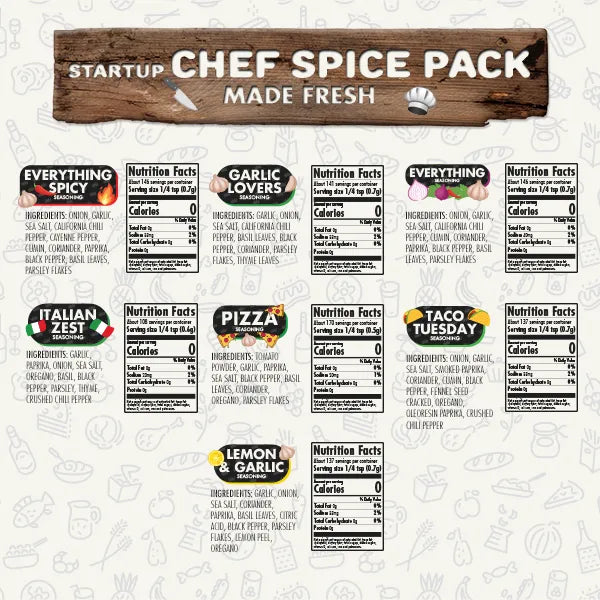 Startup Chef Spice Pack